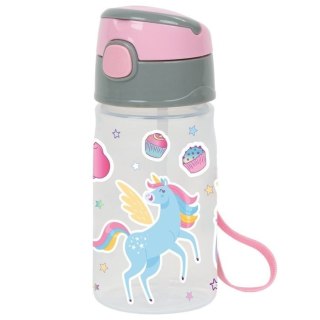 BIDON Z SŁOMKĄ Jednorożce 330 ml