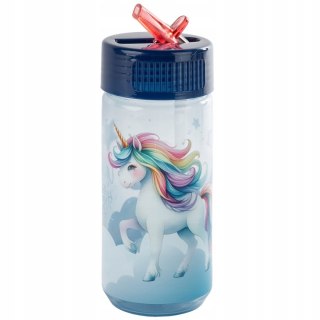 BIDON Z SŁOMKĄ Jednorożec 330ml