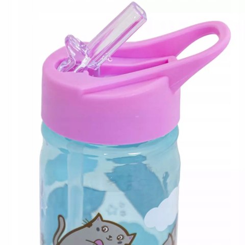 BIDON Z SŁOMKĄ KOTKI 450 ml