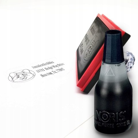 Bezolejowy tusz do stempli NORIS 110S 25 ml CZARNY