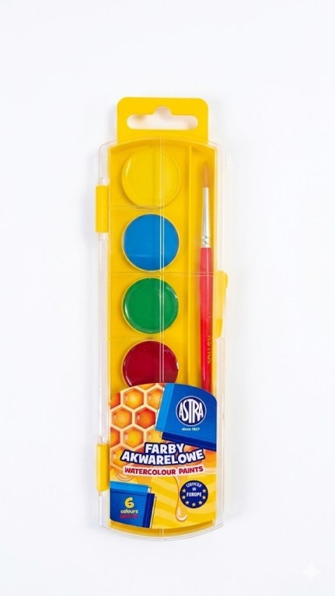 Farby akwarelowe 6 kolorowe - Astra 1 szt.