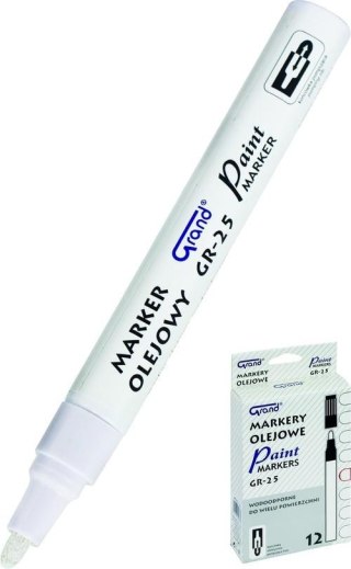 Marker olejowy GRAND GR-25 biały