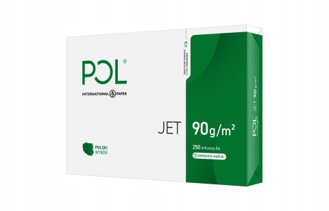 Papier biurowy ksero PolJet A4 90g klasa A do drukarki ryza 250 arkuszy