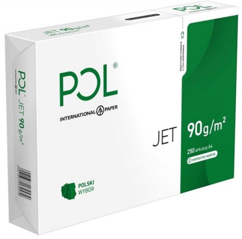 Papier biurowy ksero PolJet A4 90g klasa A do drukarki ryza 250 arkuszy