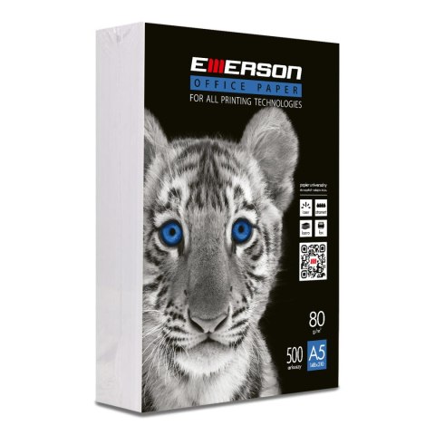 Papier ksero A5 biurowy Emerson 80g biały 500 arkuszy