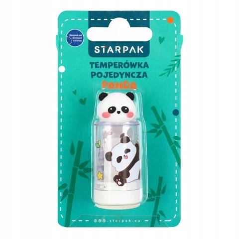 Temperówka pojedyncza, z pojemnikiem Starpak biały, czarny