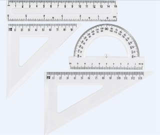 Zestaw geometryczny ŚREDNI transparent Grand