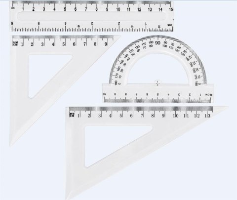 Zestaw geometryczny ŚREDNI transparent Grand