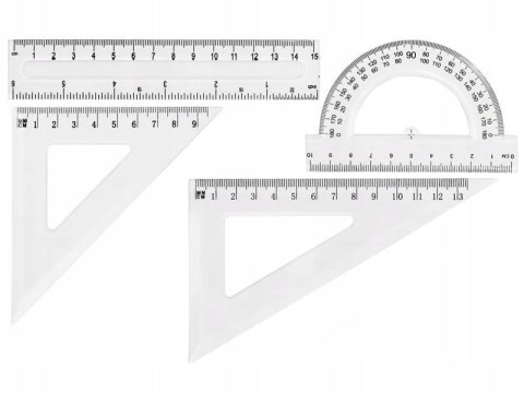 Zestaw geometryczny ŚREDNI transparent Grand