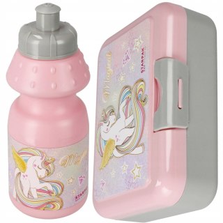 Zestaw śniadaniowy Bidon 350 ml Jednorożec